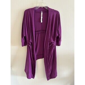 Lululemon Namaste Open Front Yoga Cardigan Wrap Size 8